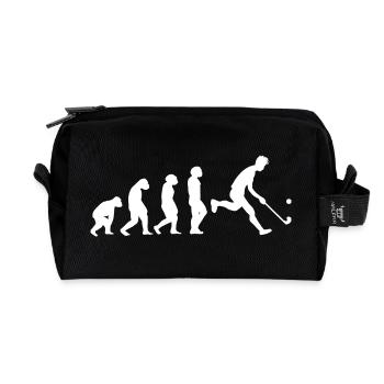 Feldhockeyspieler Evolution Feldhockey - Recycelte Kulturtasche - Schwarz - Vorne