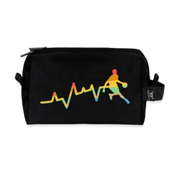 Joueurs de basket-ball Evolution Basketball - Trousse de toilette en tissu recyclé - noir - Devant