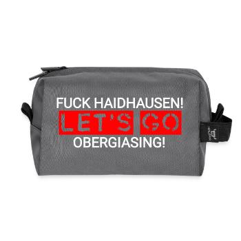 Obergiesing - Recycled Toiletry Zip Bag - anthracite - Front
