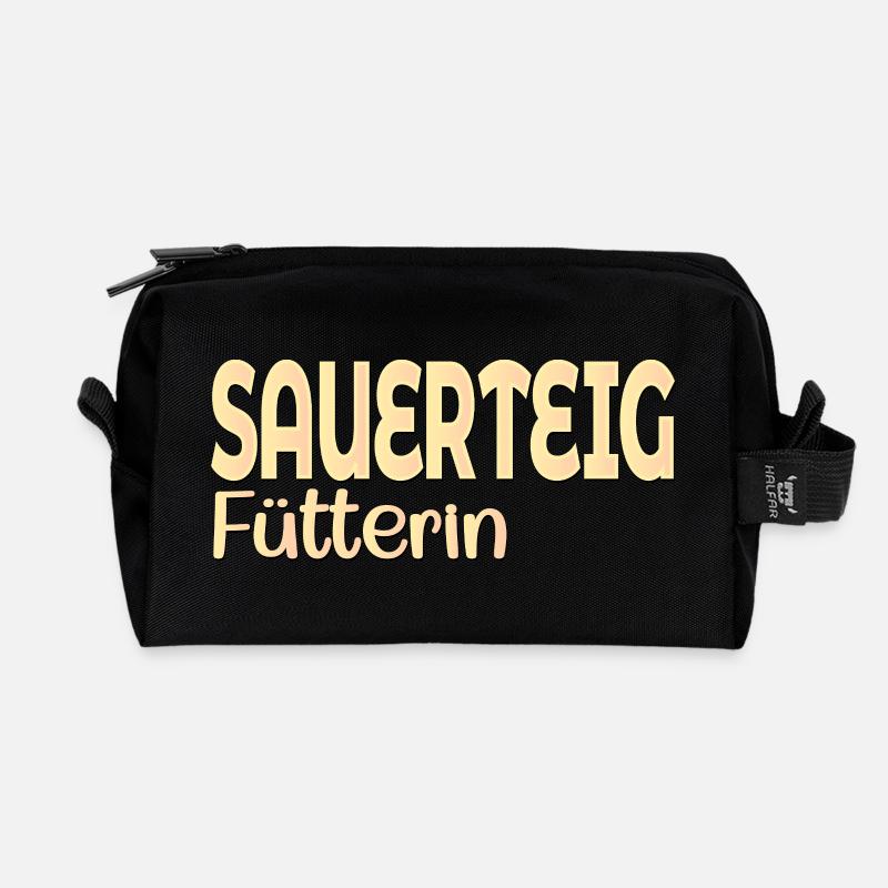 FÜTTERIN SAUERTEIG BROT BACKEN - Recycelte Kulturtasche - Schwarz