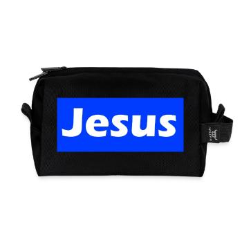 Jesus - Recycelte Kulturtasche - Schwarz - Vorne