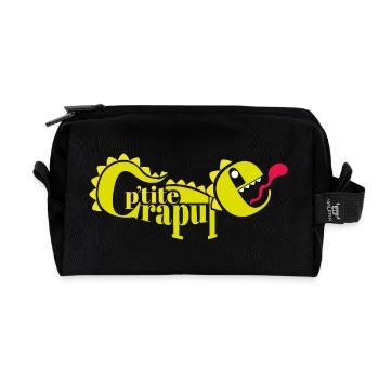 P'TITE CRAPULE - Trousse de toilette en tissu recyclé - noir - Devant