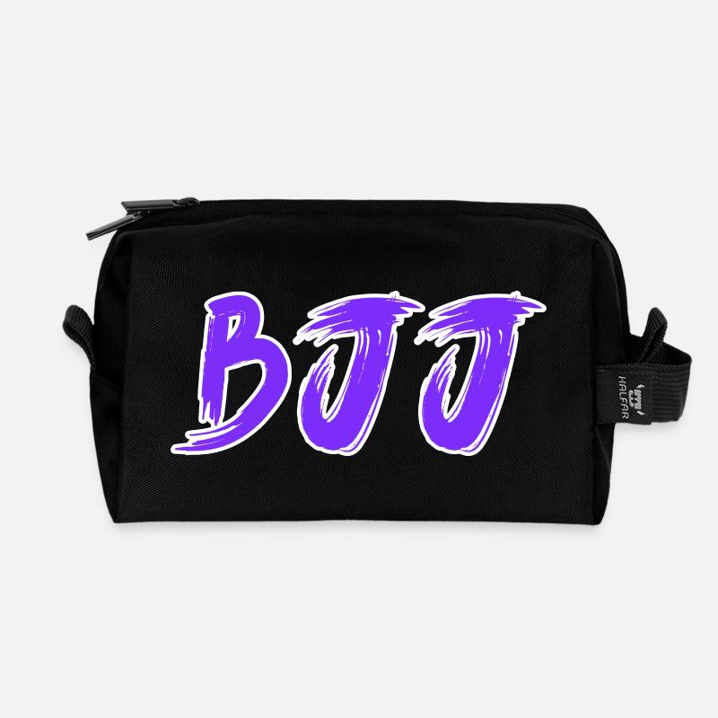 BJJ Lila Gürtel – Jiu Jitsu Rang Design - Recycelte Kulturtasche - Schwarz