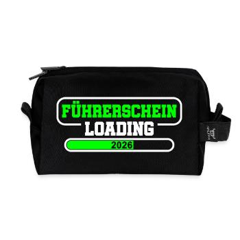Driving License 2026 Driving Test Driving License Test - Recycled Toiletry Zip Bag - black - Front