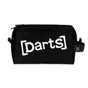 Chemise drôle de fléchettes pour les joueurs et fans de fléchettes - Trousse de toilette en tissu recyclé - noir - Devant