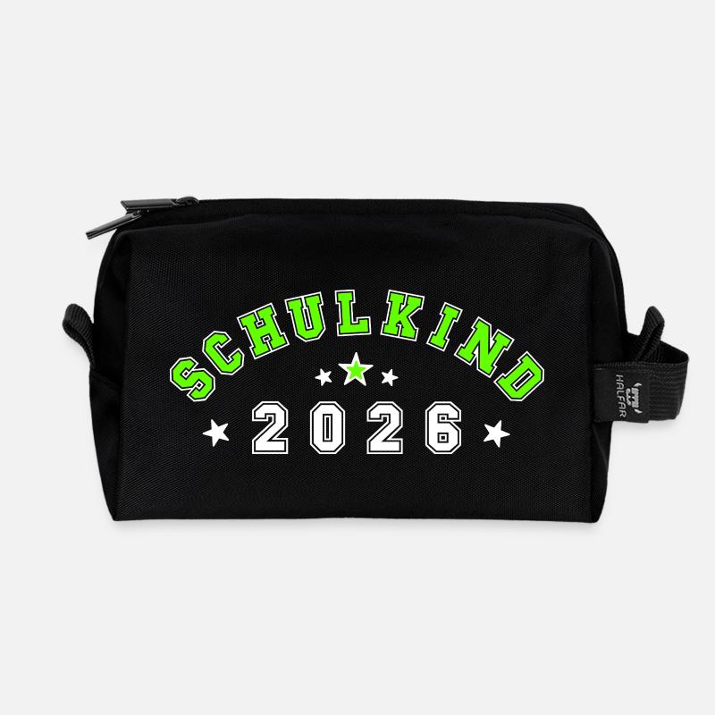 Schulkind 2026 - Recycelte Kulturtasche - Schwarz
