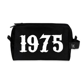 1975 - Recycelte Kulturtasche - Schwarz - Vorne
