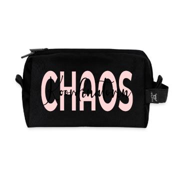 Chaos Coordinator Mom - Recycled Toiletry Zip Bag - black - Front