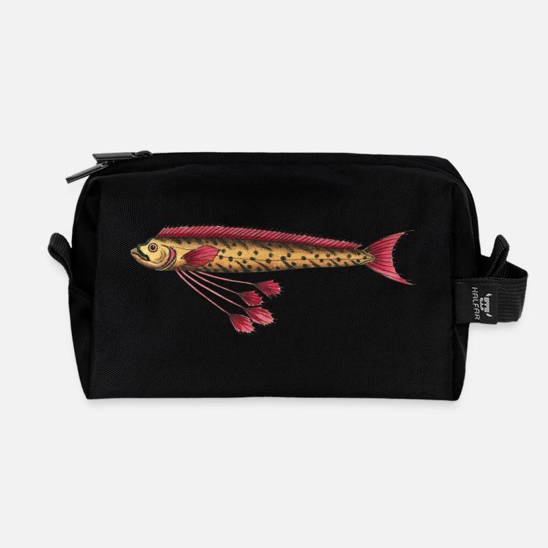 Riemenfisch - Recycelte Kulturtasche - Schwarz