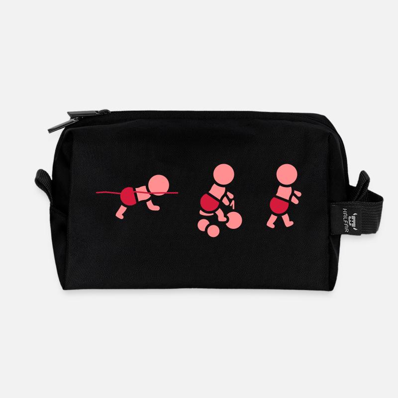 Ironbaby - Recycelte Kulturtasche - Schwarz