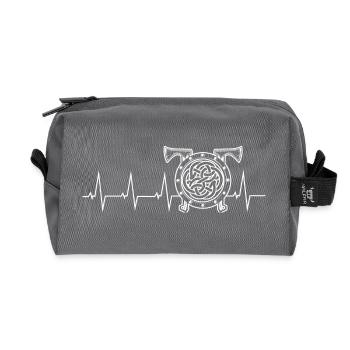 Bouclier de Viking - coup de coeur- - Trousse de toilette en tissu recyclé - anthracite - Devant