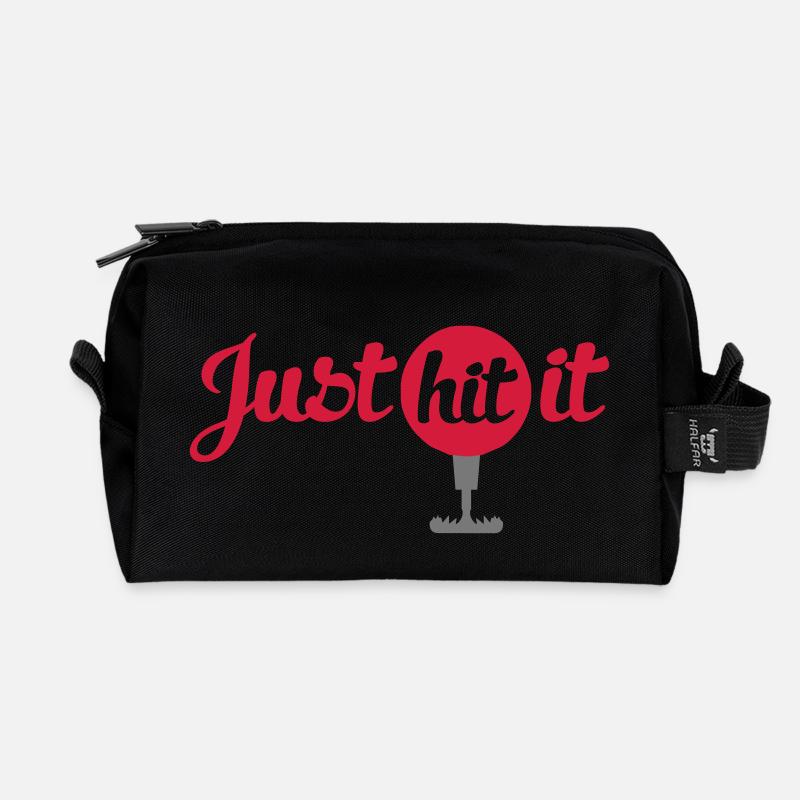 Golf - Recycelte Kulturtasche - Schwarz
