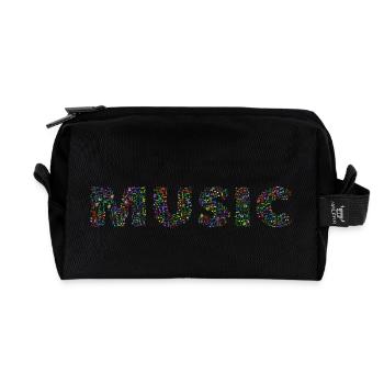 Music - Recycelte Kulturtasche - Schwarz - Vorne