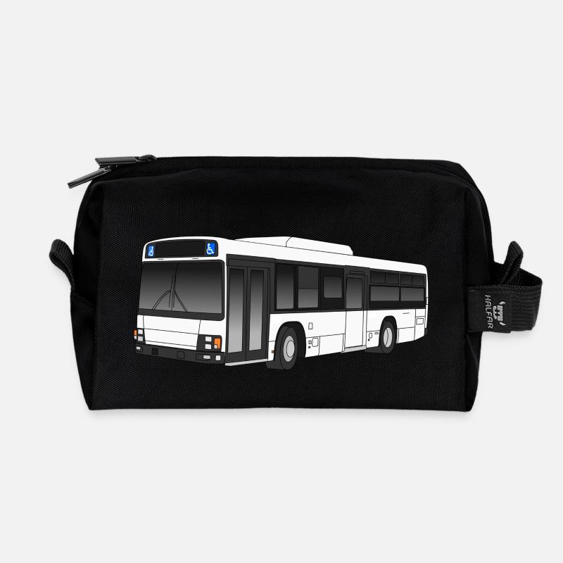 Linienbus - Recycelte Kulturtasche - Schwarz