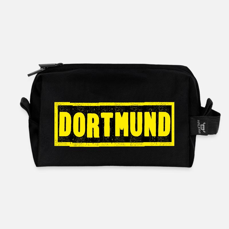 Dortmund - Recycelte Kulturtasche - Schwarz