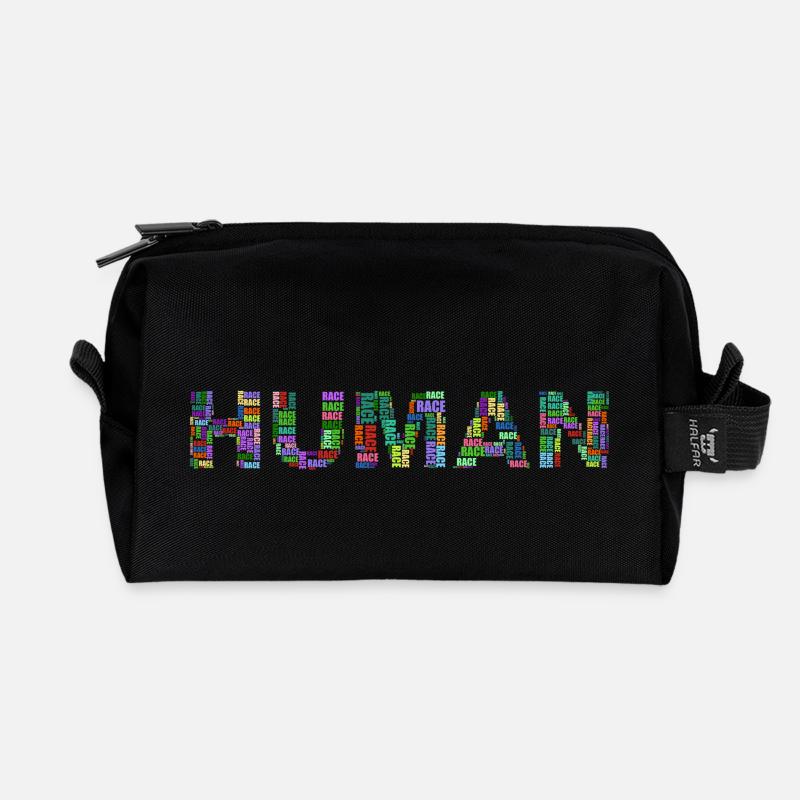 Human - Recycelte Kulturtasche - Schwarz