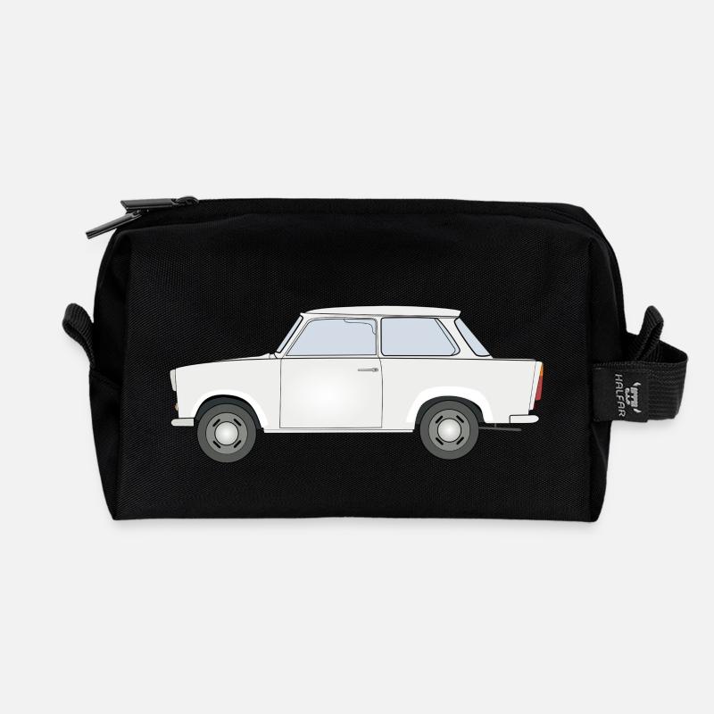 Trabbi Ostalgie Design - Recycelte Kulturtasche - Schwarz