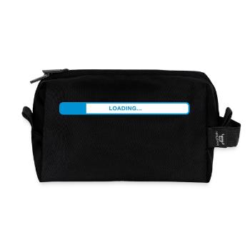 barre de chargement - Trousse de toilette en tissu recyclé - noir - Devant