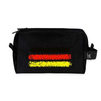 Deutschland - Recycelte Kulturtasche - Schwarz - Vorne
