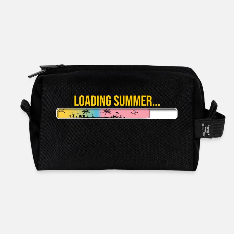Sommer Ladebalken - Recycelte Kulturtasche - Schwarz