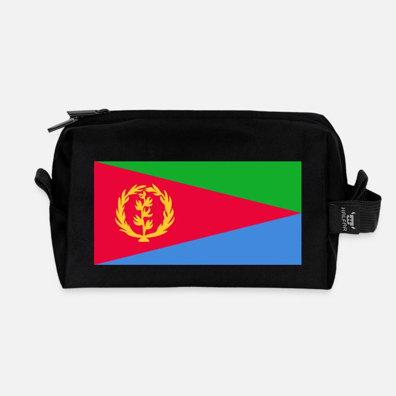 Eritrea-Flagge - Recycelte Kulturtasche - Schwarz