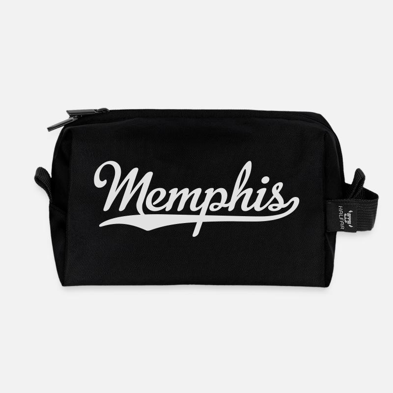 Memphis - Recycled Toiletry Zip Bag - black