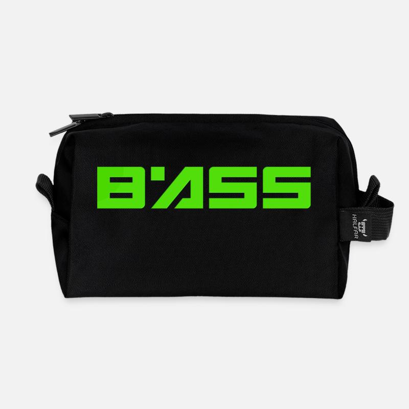 bass4 - Recycelte Kulturtasche - Schwarz