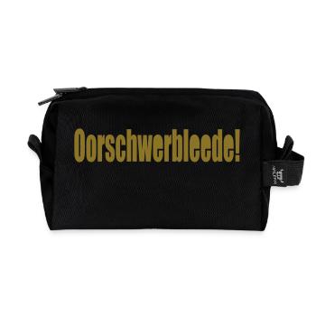 oorschwerbleede - Recycelte Kulturtasche - Schwarz - Vorne