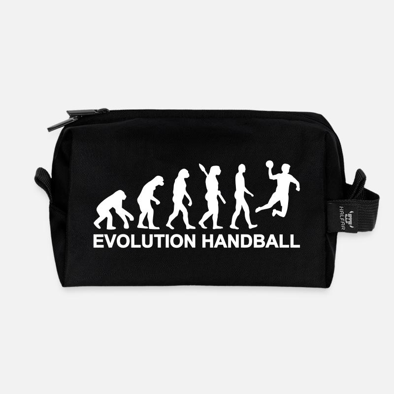 Evolution Handball - Recycelte Kulturtasche - Schwarz