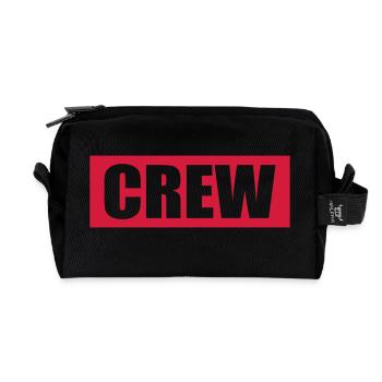 crew - Trousse de toilette en tissu recyclé - noir - Devant