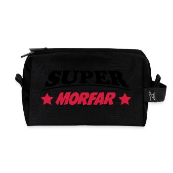 Super morfar 111 - Recycelte Kulturtasche - Schwarz - Vorne