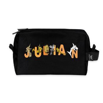 Julian - Recycelte Kulturtasche - Schwarz - Vorne