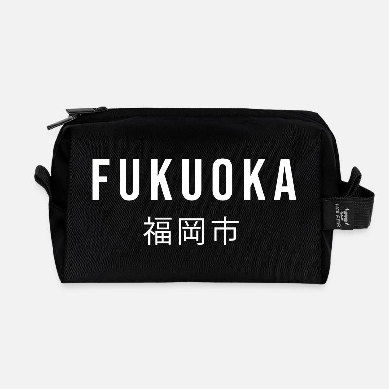 Fukuoka - Recycelte Kulturtasche - Schwarz