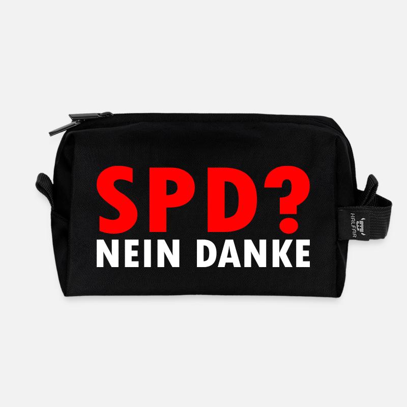 Spd - Recycelte Kulturtasche - Schwarz