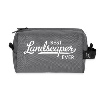 Landscaper - Recycled Toiletry Zip Bag - anthracite - Front