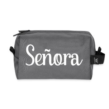 Señora Engagement Bride To Be Wedding Party - Recycled Toiletry Zip Bag - anthracite - Front