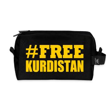 Free Kurdistan - Recycelte Kulturtasche - Schwarz - Vorne