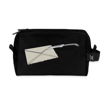 letter opener | Brieföffner - Recycelte Kulturtasche - Schwarz - Vorne