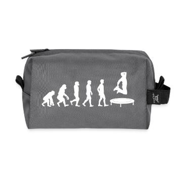 Trampoline Evolution - Trousse de toilette en tissu recyclé - anthracite - Devant