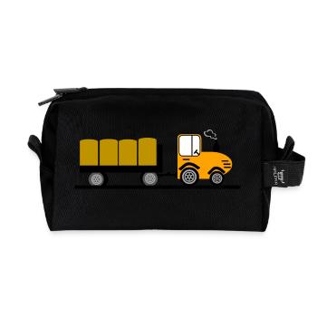 Tractor - Recycled Toiletry Zip Bag - black - Front