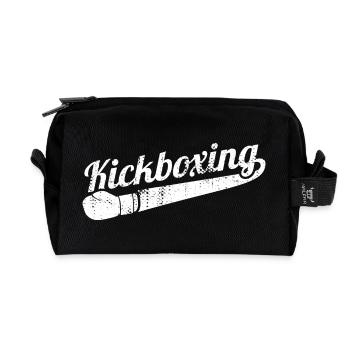 Fun Kickboxing - Recycled Toiletry Zip Bag - black - Front