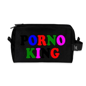 Porno king - Trousse de toilette en tissu recyclé - noir - Devant