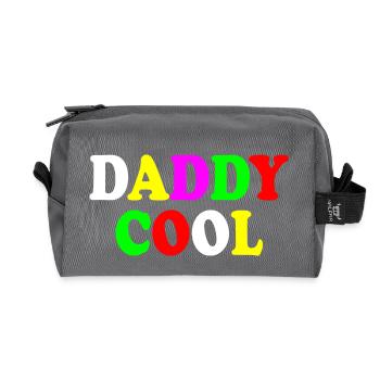 Daddy cool - Recycled Toiletry Zip Bag - anthracite - Front