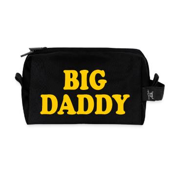 Big daddy - Recycled Toiletry Zip Bag - black - Front