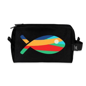 FISH. - Recycled Toiletry Zip Bag - black - Front