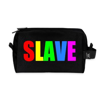 Slave - Recycelte Kulturtasche - Schwarz - Vorne