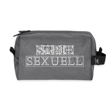 Sapiosexuell - Recycelte Kulturtasche - Anthrazit - Vorne
