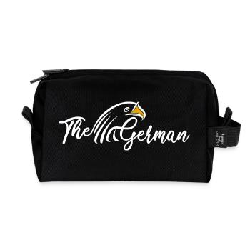 The German Eagle National Pride Eagle Head - Recycled Toiletry Zip Bag - black - Front