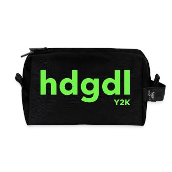 hdgdl Y2K grün - Recycelte Kulturtasche - Schwarz - Vorne