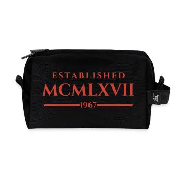 ESTABLISHED MCMLXVII 1967 - Recycled Toiletry Zip Bag - black - Front